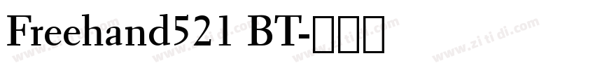 Freehand521 BT字体转换